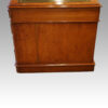 Victorian oak pedestal desk side view