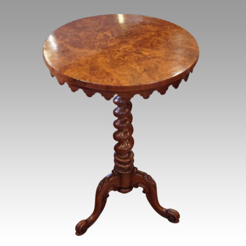 Victorian walnut wine table