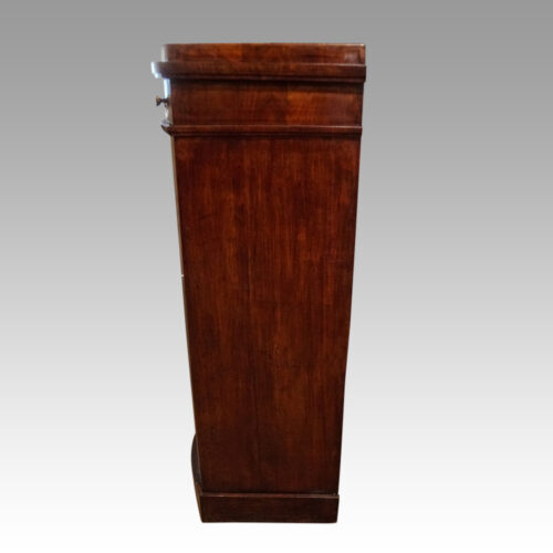 19thc. bow pillar cupboard side