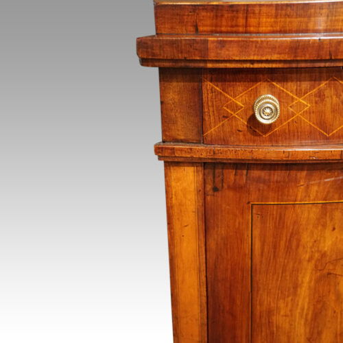 19thc. bow pillar cupboard stile