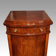 19thc. bow pillar cupboard drawer