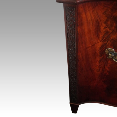 Chippendale style concave chest back edge