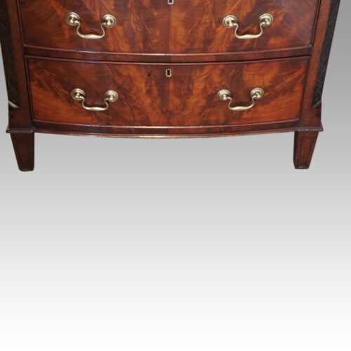 Chippendale style concave chest feet