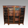 Edwardian mahogany breakfront bookcase