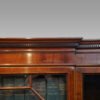 Edwardian mahogany breakfront bookcase cornice