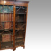 Edwardian mahogany breakfront bookcase glazing