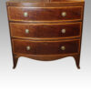 George III inlaid bow front chest front