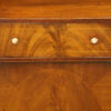 George V mahogany waterfall bookcase drawer