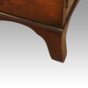 George V mahogany waterfall bookcase foot
