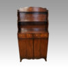 George V mahogany waterfall bookcase front
