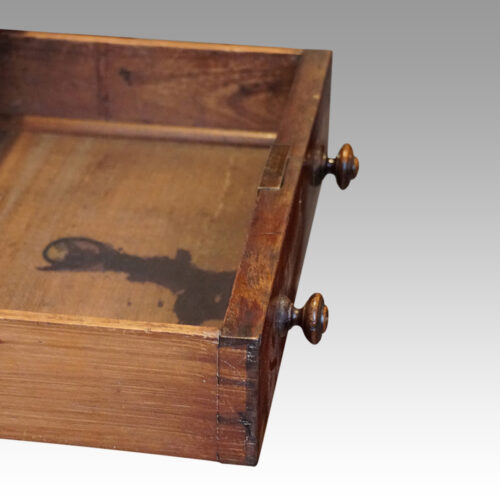 Large Victorian mahogany partners desk drawer