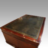 Large Victorian mahogany partners desk leather