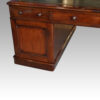 Large Victorian mahogany partners desk rear door