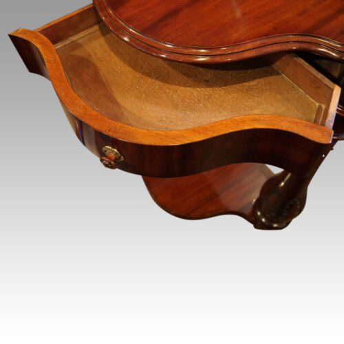 Victorian mahogany Queen dressing table side drawer