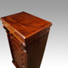 Victorian mahogany Wellington chest angle