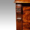 Victorian mahogany Wellington chest carving detail