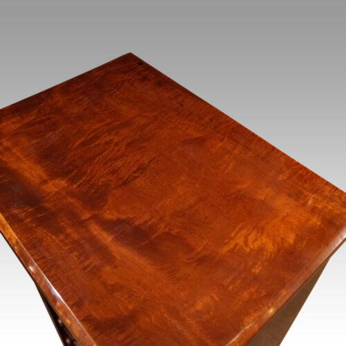 Victorian mahogany Wellington chest top