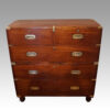 Victorian mahogany campaign chest