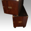 Victorian mahogany campaign chest 2 part