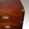 Victorian mahogany campaign chest corner