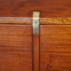 Victorian mahogany campaign chest edge brass