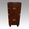 Victorian mahogany campaign chest end