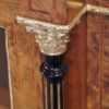 Victorian walnut credenza porcelain plaques capital