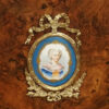Victorian walnut credenza porcelain plaques porcelain panel