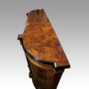 Victorian walnut credenza porcelain plaques top