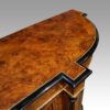 Victorian walnut credenza porcelain plaques top end