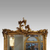 19thc gilt rectangular mirror top detail