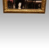 19thc. gilt arch top mirror bottom frame