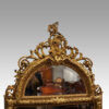 19thc. gilt arch top mirror demi glass