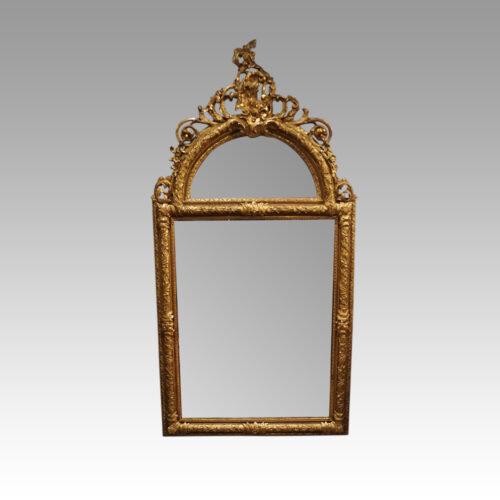 19thc. gilt arch top mirror distant