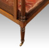 19thc. mahogany library chair front leg
