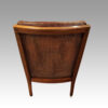 19thc. mahogany library chair rear