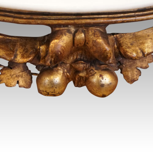 Antique gilt console table apron