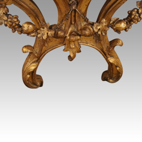 Antique gilt console table feet