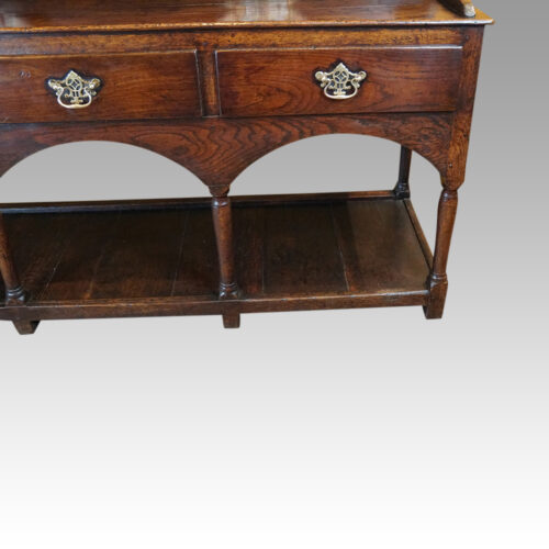 Antique oak dresser arch