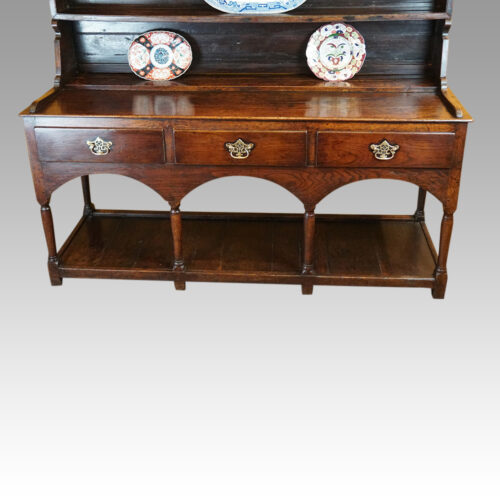 Antique oak dresser base
