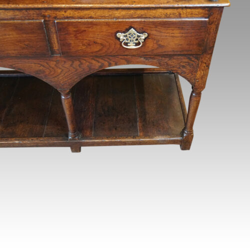 Antique oak dresser end drawer