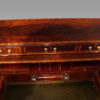 Edwardian inlaid mahogany cylinder desk upstand