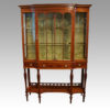 Edwardian inlaid mahogany display cabinet