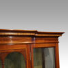 Edwardian inlaid mahogany display cabinet breakfront