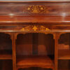 Edwardian inlaid open bookcase inlaid frieze