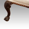 Edwardian mahogany sofa leg detail