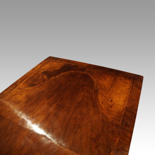 George I walnut chest top end