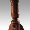 Georgian style mahogany twin pillar dining table column