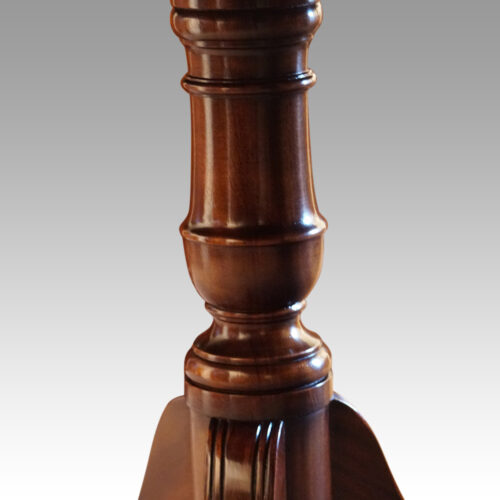 Georgian style mahogany twin pillar dining table column