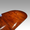 Georgian style mahogany twin pillar dining table end